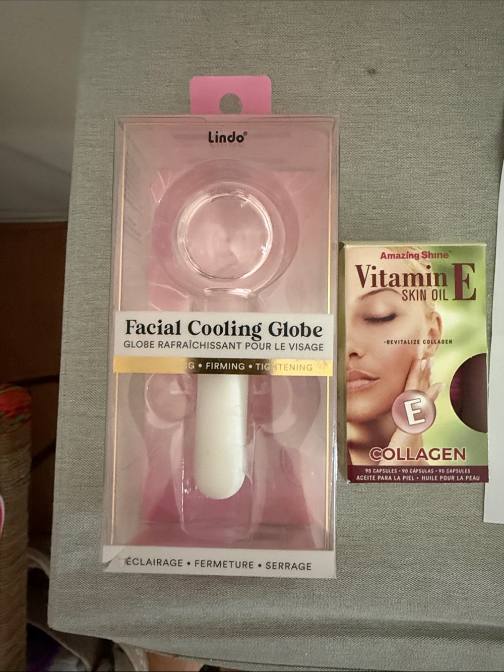 Lindo Facial Cooling Globe and vitamin E skin oil